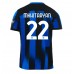 Cheap Inter Milan Henrikh Mkhitaryan #22 Home Football Shirt 2023-24 Short Sleeve